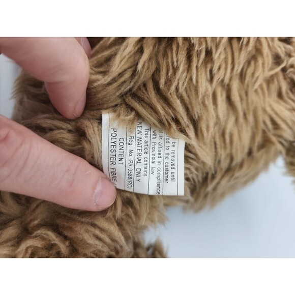 Holiday Stuffed Teddy Bear Holding Christmas Tree in Terracotta Pot Fluffy Bear - Picture 5 of 12